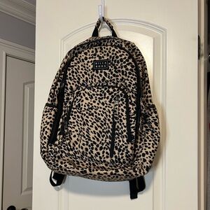 Billabong Black and Tan Patterned Backpack